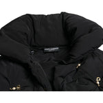 Dolce & Gabbana Black Embellished Quilted Shell Bomber Jacket JKT3711-42