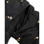 Dolce & Gabbana Black Embellished Quilted Shell Bomber Jacket JKT3711-42