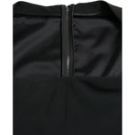 Dolce & Gabbana Black Cady Viscose Sleeveless Dress DR281055-46