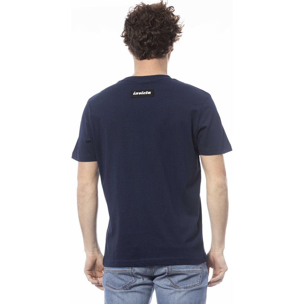 Invicta Blue Cotton Men T-Shirt IN-24030-S