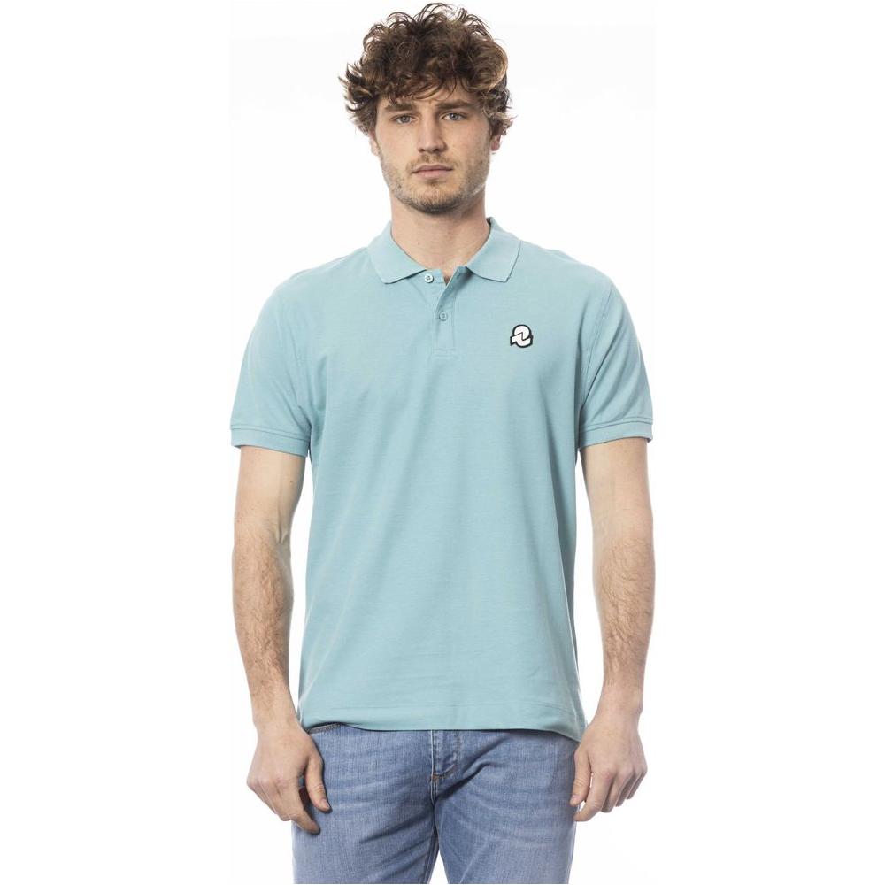Invicta Light Blue Cotton Men Polo Shirt IN-24052-S