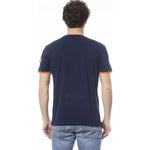 Invicta Blue Cotton Men T-Shirt IN-24047-S