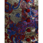 Dolce & Gabbana Multicolor Jacquard Button Waistcoat Vest Top TSH84289-40