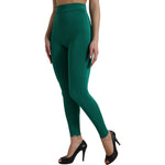 Dolce & Gabbana Green Nylon Stretch Slim Leggings Pants PAN74939-40