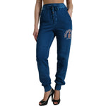 Dolce & Gabbana Blue Logo Cotton Jogger Sweatpants Pants PAN74944-40