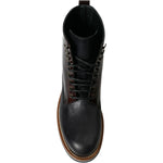 Dolce & Gabbana Black Leather Military Combat Boots Shoes MV5539-41.5
