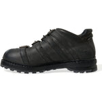 Dolce & Gabbana Black Leather Strap Men Ankle Boots Shoes MV5545-42.5