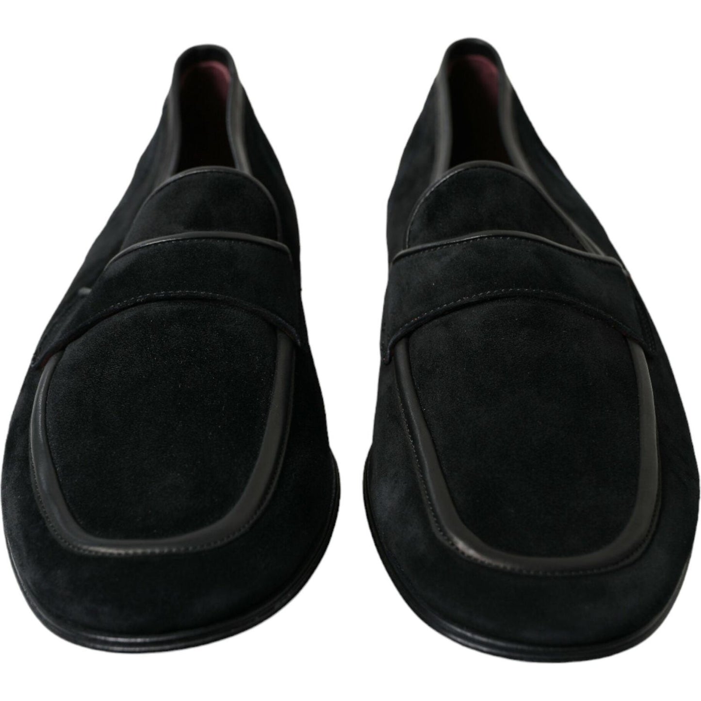 Dolce & Gabbana Black Velvet Slip On Loafers Dress Shoes MV5535-40