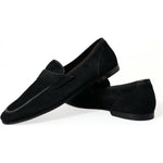 Dolce & Gabbana Black Velvet Slip On Loafers Dress Shoes MV5535-40