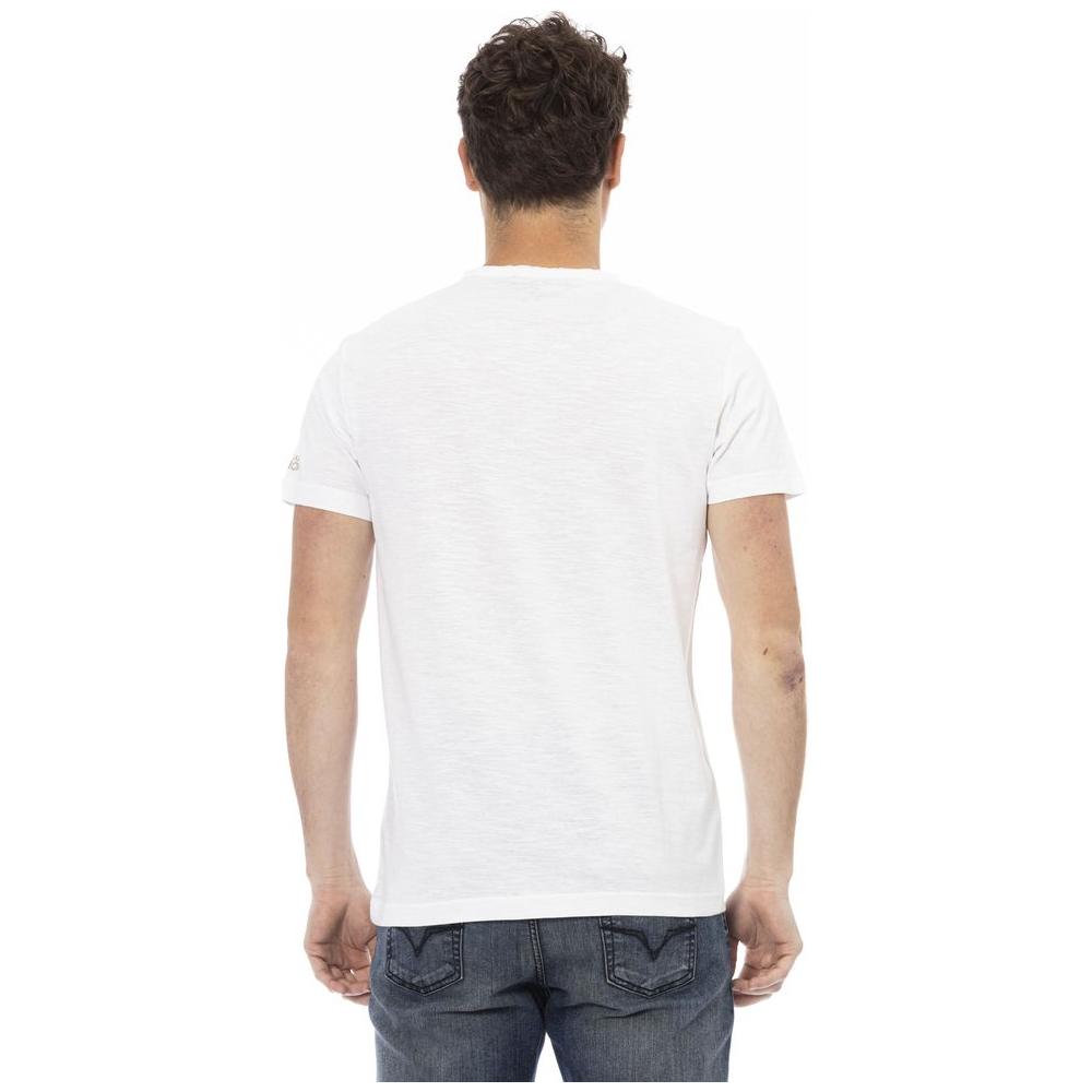 Trussardi Action White Cotton Men T-Shirt