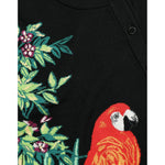 Dolce & Gabbana Black Bird Wool Long Sleeve Cardigan Sweater TSH84527-38