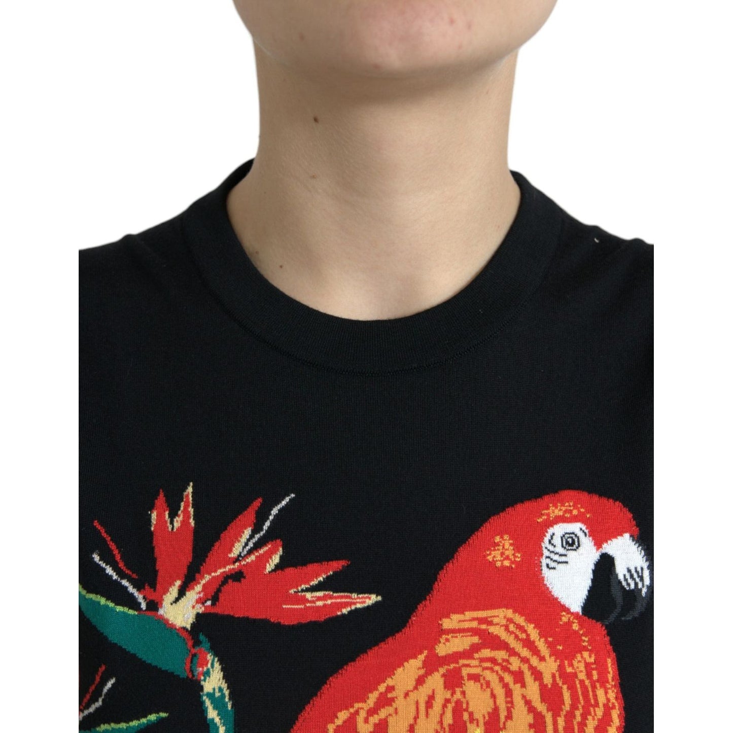Dolce & Gabbana Black Jungle Crew Neck Sleeveless Tank Top TSH84528-36