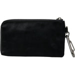 Dolce & Gabbana Black Nylon Logo Plaque Keyring Pouch Clutch Bags BAG1122