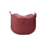 Michael Kors Gabby Small Dark Cherry Leather Foldover Hobo Crossbody Bag 79750