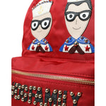 Dolce & Gabbana Red #DGFAMILY Embellished Backpack VULCANO Bag BAG1151