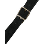 Dolce & Gabbana Black Goat Leather Antique Metal Buckle Belt BEL9095-110