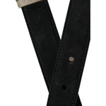 Dolce & Gabbana Black Goat Leather Antique Metal Buckle Belt BEL9095-110