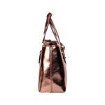 Michael Kors Jet Set Primrose Metallic XS Carryall Top Zip Tote Bag Purse 75578
