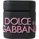 Dolce & Gabbana Black Pink Silicone Embossed Logo Airpods Case SMY101358