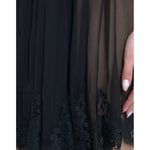 Dolce & Gabbana Black Silk Pleated Lace Chiffon Mini Dress DR281127-42