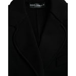 Dolce & Gabbana Black Viscose Single Breasted Blazer Jacket JKT3812-40