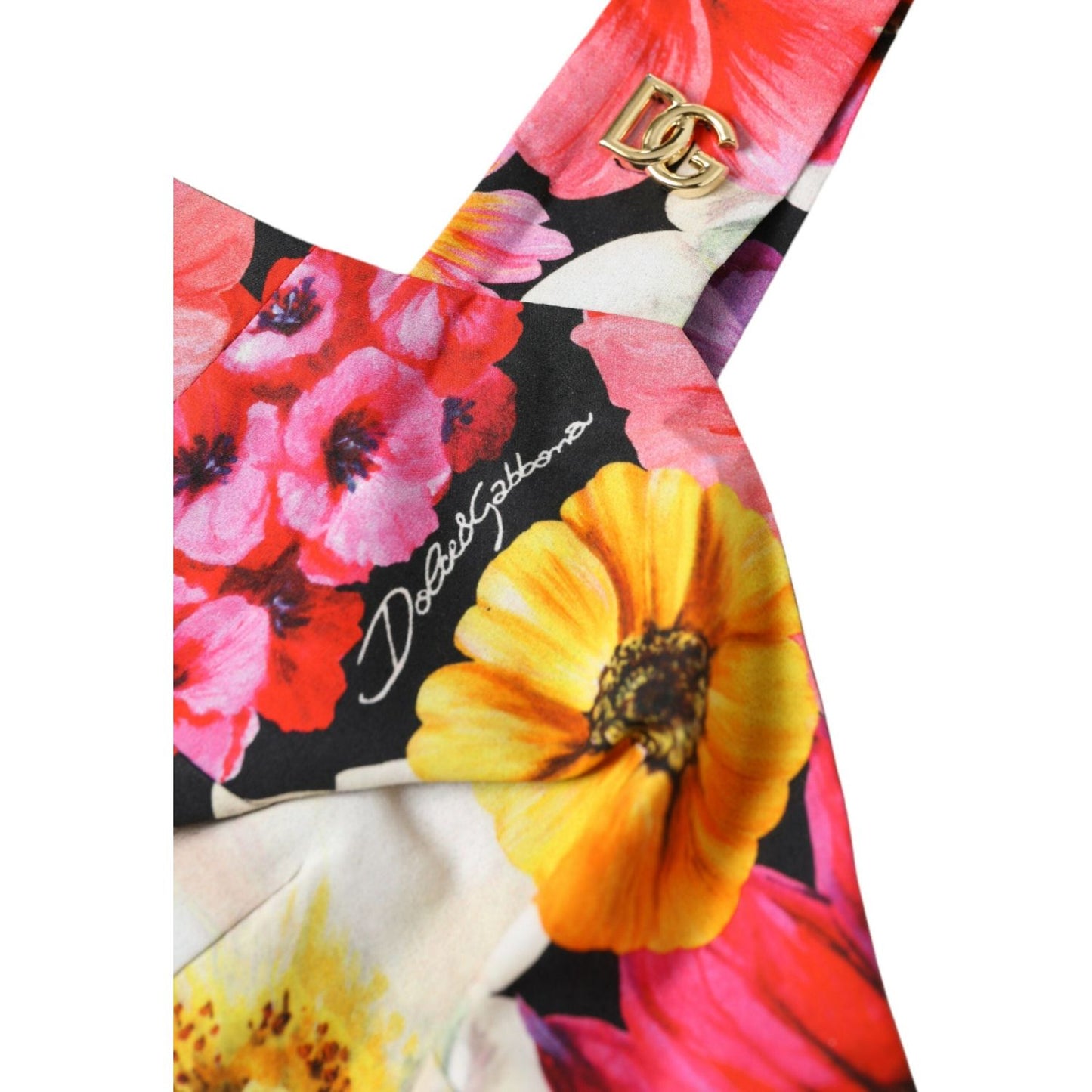 Dolce & Gabbana Multicolor Floral Sleeveless Bustier Crop Top BIK1791-36