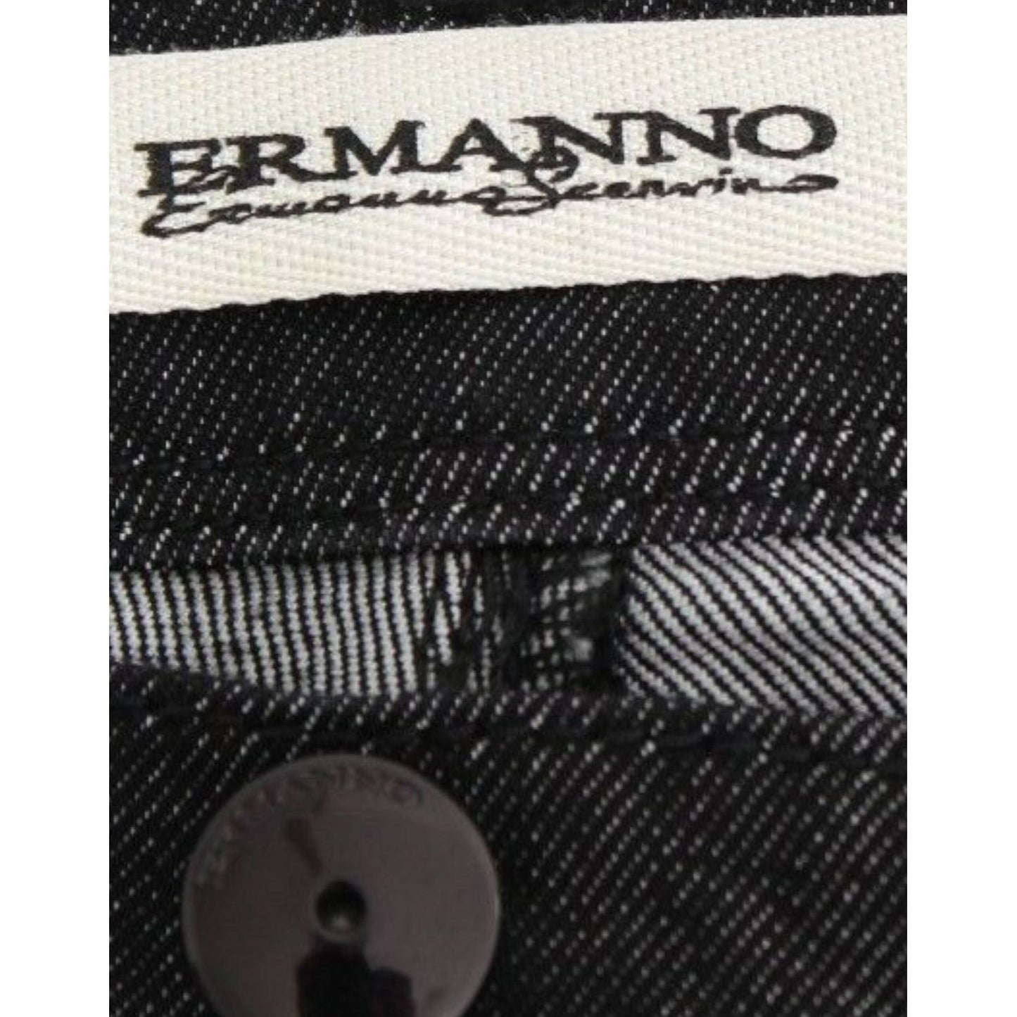 Ermanno Scervino Black Slim Jeans Denim Pants Skinny Leg Stretch Jeans & Pants