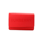 Burberry Hampshire Small Red Embossed Logo Smooth Leather Crossbody Bag 6531