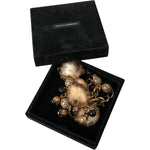 Dolce & Gabbana Gold Brass Leopard Fur Pearl Collier Chain Belt SMY101402-100