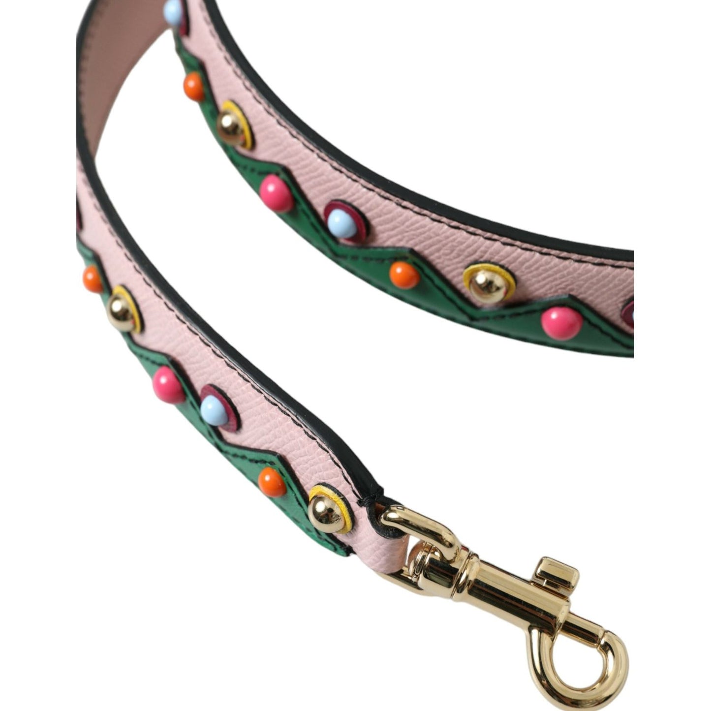 Dolce & Gabbana Pink Leather Handbag Accessory Shoulder Strap WMB306