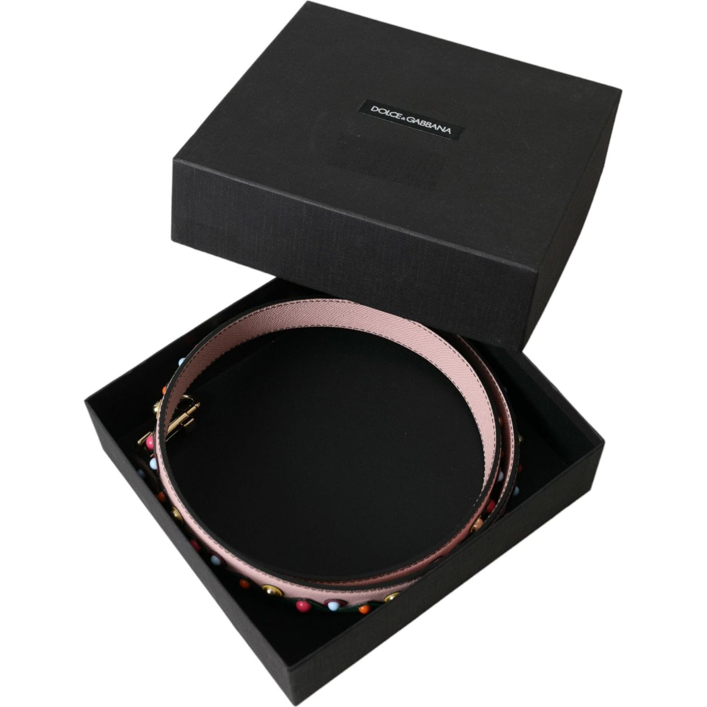 Dolce & Gabbana Pink Leather Handbag Accessory Shoulder Strap WMB306