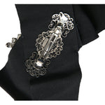 Dolce & Gabbana Black Swarovski Crystal Embellished Hair Clip SMY101397