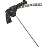 Dolce & Gabbana Brass Copper Silk Revolver Gun Men Brooch Lapel Pin SMY101448