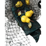 Dolce & Gabbana Black Lemons Sicily Purple Crystal Net Headband Diadem SMY101430