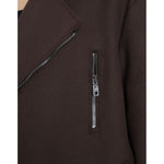 Dolce & Gabbana Brown Coat Short Biker Wool Jacket JKT4051-40
