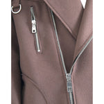Dolce & Gabbana Brown Coat Short Biker Wool Jacket JKT4051-40