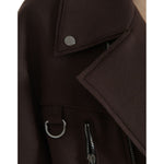 Dolce & Gabbana Brown Coat Short Biker Wool Jacket JKT4051-40
