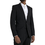 Dolce & Gabbana Black MARTINI Slim Fit Jacket Coat Blazer JKT4057-48
