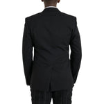 Dolce & Gabbana Black MARTINI Slim Fit Jacket Coat Blazer JKT4057-48