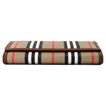 Burberry Hannah Icon Stripe Archive Tan E-Canvas Leather Wallet Crossbody Bag 89857