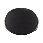 Burberry Lorne Small Black Haymarket Check Pebble Leather Bucket Handbag Purse 45674