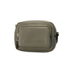 Burberry Small Branded Dark Fern Green Grainy Leather Camera Crossbody Bag 56002