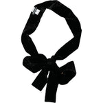 Dolce & Gabbana Black Viscose Wide Waist Women Belt WMB380-38