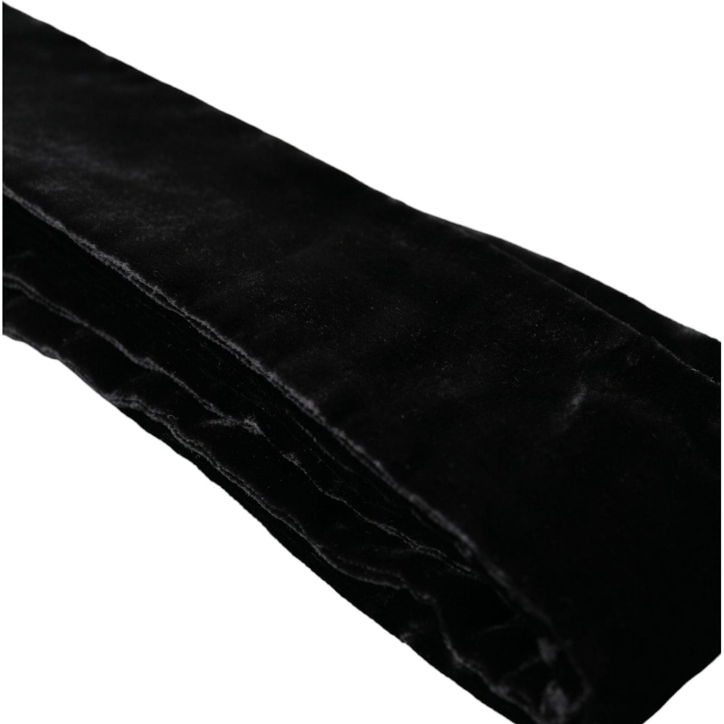 Dolce & Gabbana Black Viscose Wide Waist Women Belt WMB380-38
