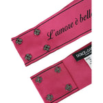 Dolce & Gabbana Pink L'Amore E'Bellezza Waist Belt WMB385-40