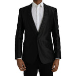 Dolce & Gabbana Black MARTINI Single Breasted Coat Blazer JKT4023-48