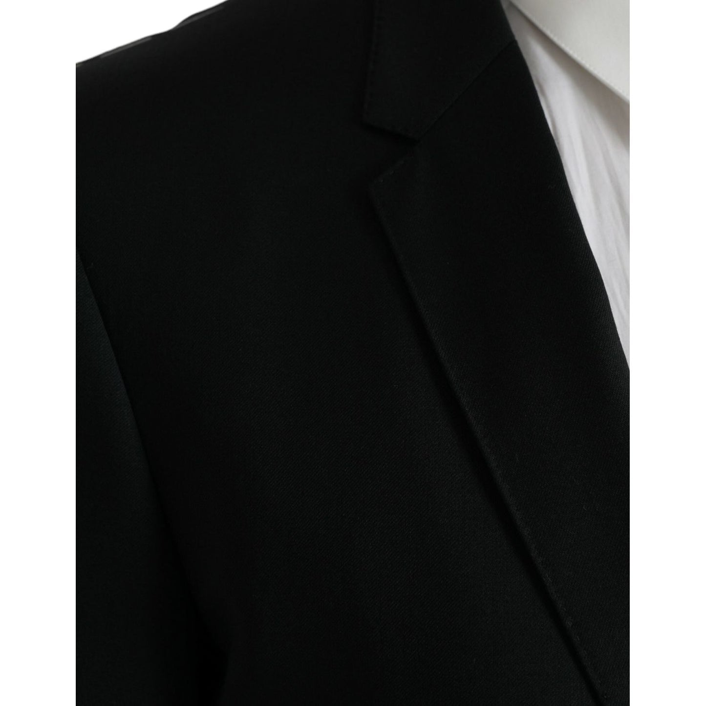 Dolce & Gabbana Black Wool MARTINI Single Breasted Blazer JKT4040-48