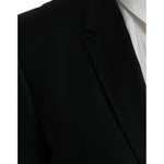 Dolce & Gabbana Black Wool MARTINI Single Breasted Blazer JKT4040-48