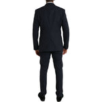 Dolce & Gabbana Dark Blue MARTINI Wool Formal 3 Piece Suit KOS2216-50