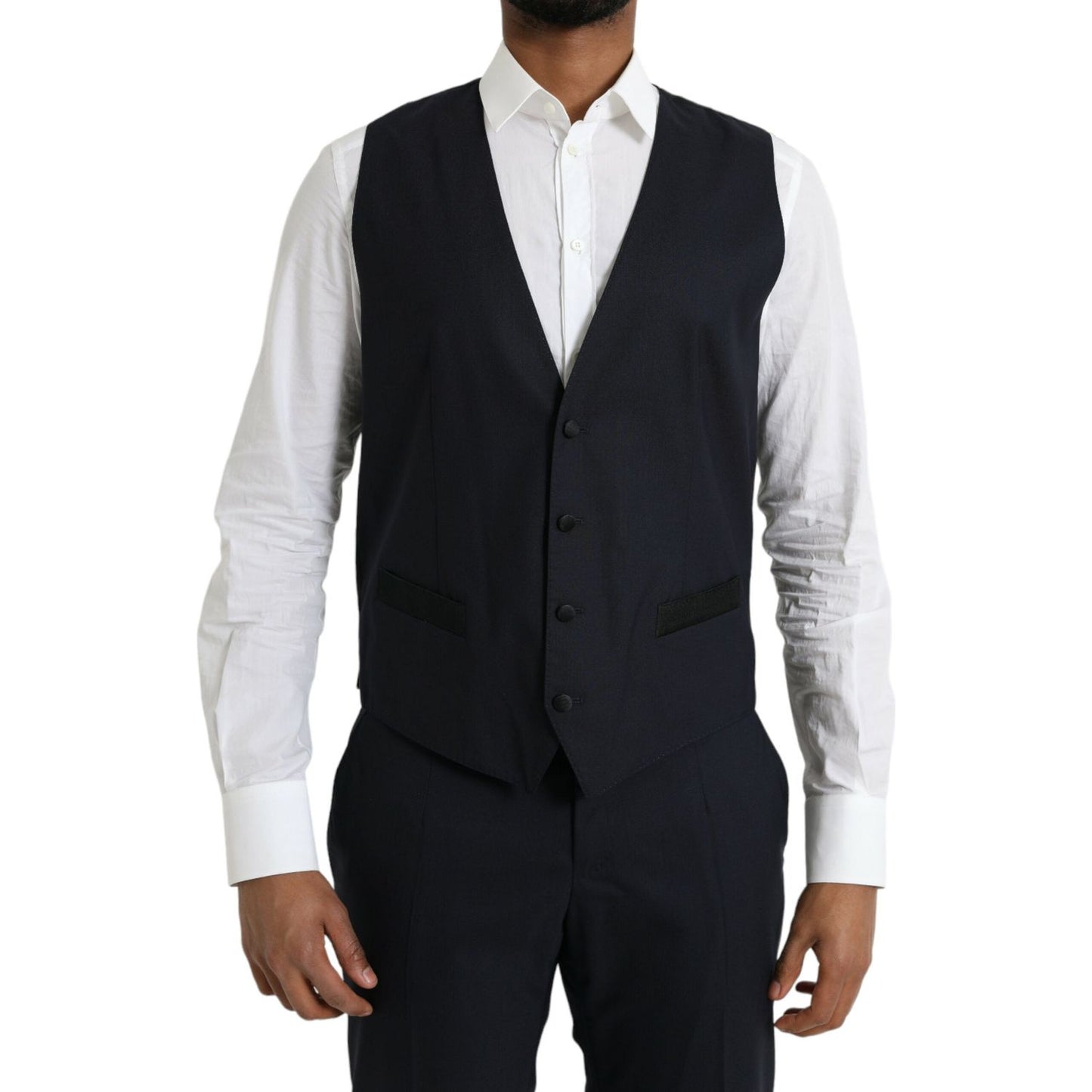 Dolce & Gabbana Dark Blue MARTINI Wool Formal 3 Piece Suit KOS2216-50